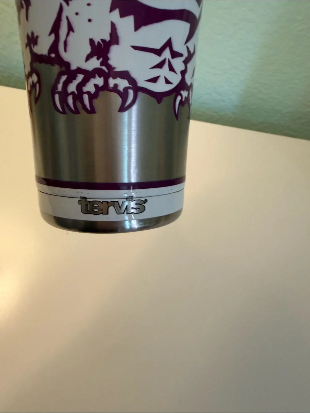tervis 30 oz Stainless Steel TCU Travel Tumbler with purple  Accents